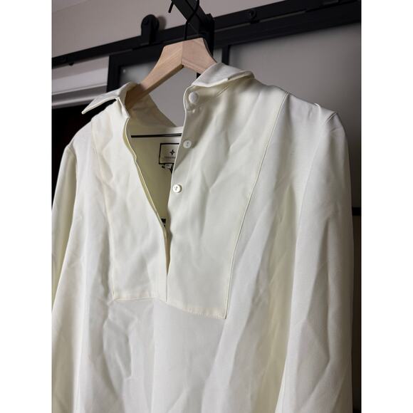 NWT Tuckernuck Cream Carrie Blouse Size XL - Picture 8 of 9